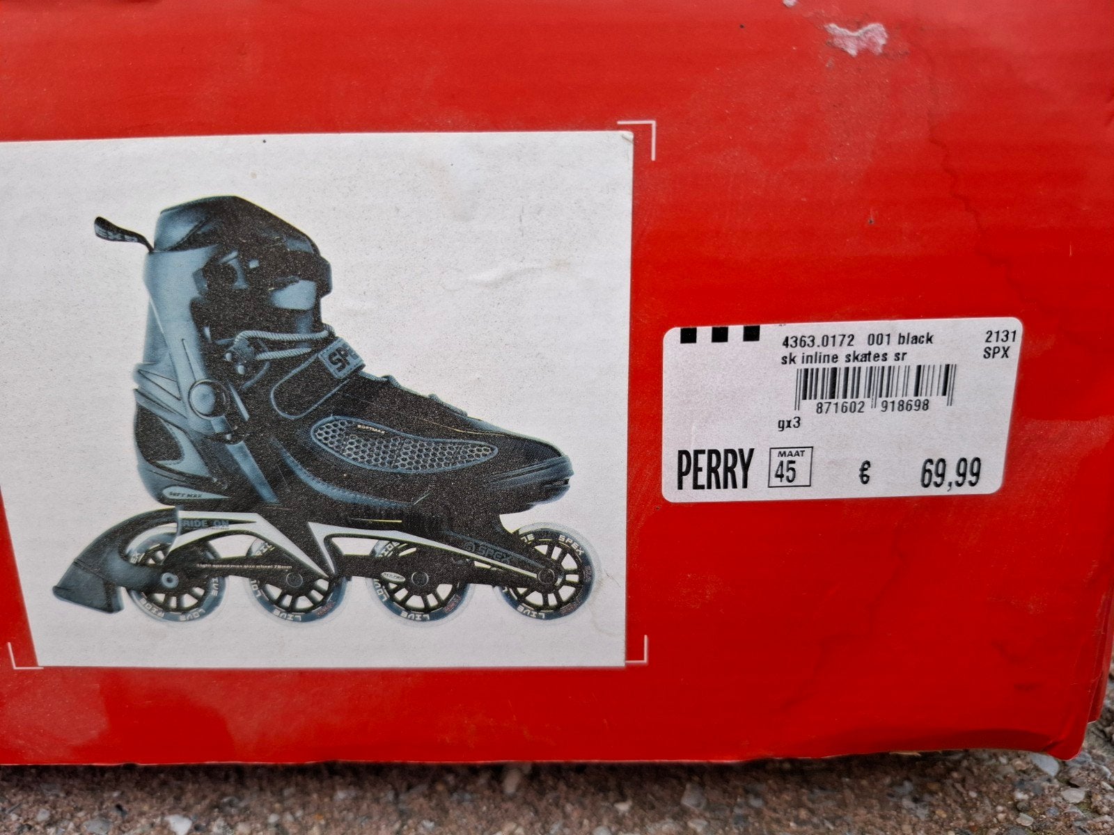 Spex GX3 Inline Skates - Maat 45, Overige merken, Heren, Ophalen of Verzenden, Zo goed als nieuw