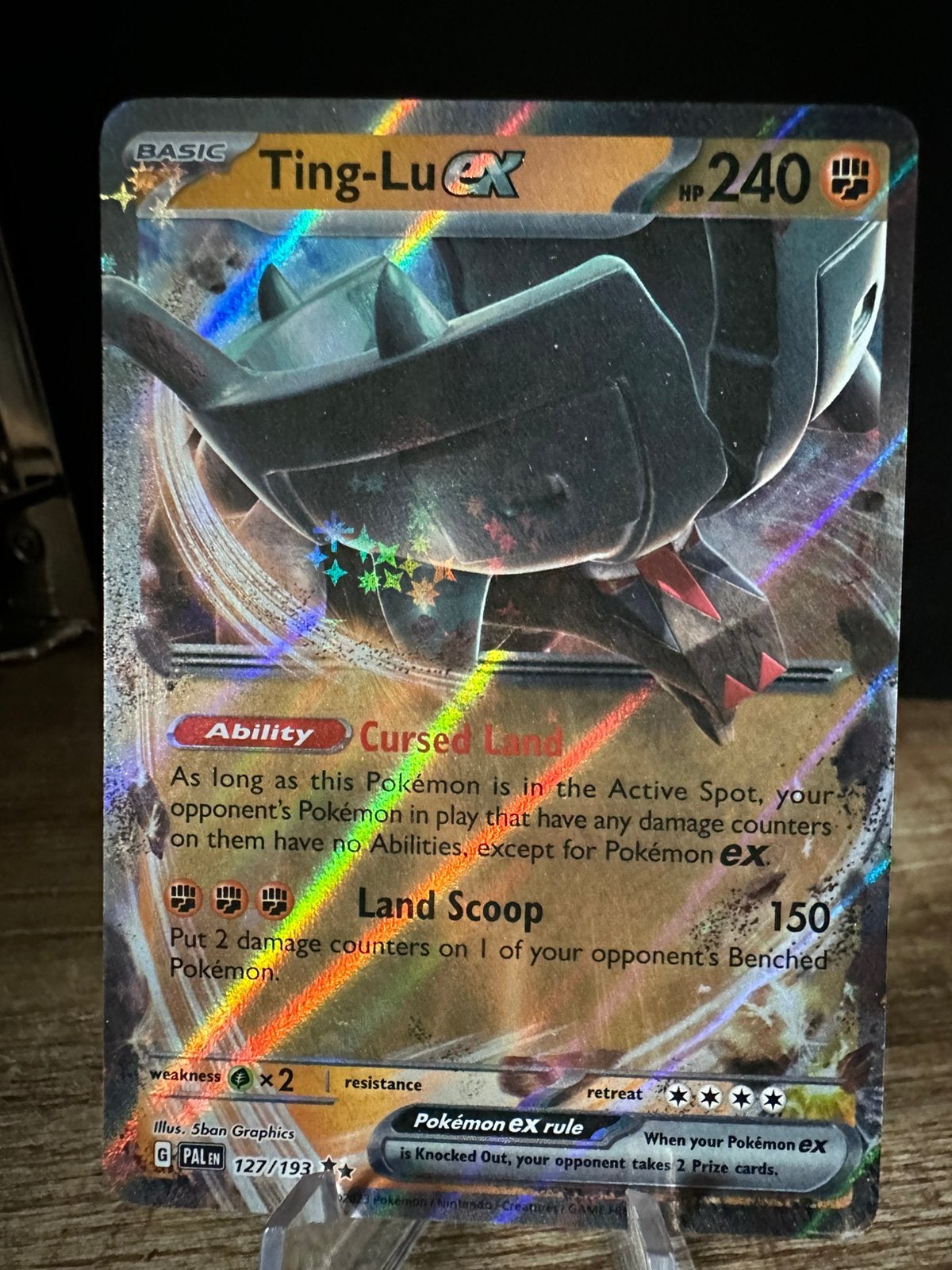 Pokemon paldea evolved ting-lu EX 127/193, Ophalen of Verzenden, Zo goed als nieuw