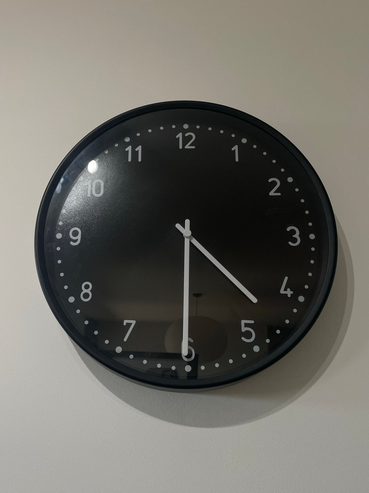 IKEA BONDIS clock Wandklok - Zwart, Analoog, Ophalen, Wandklok, IKEA, Analoog