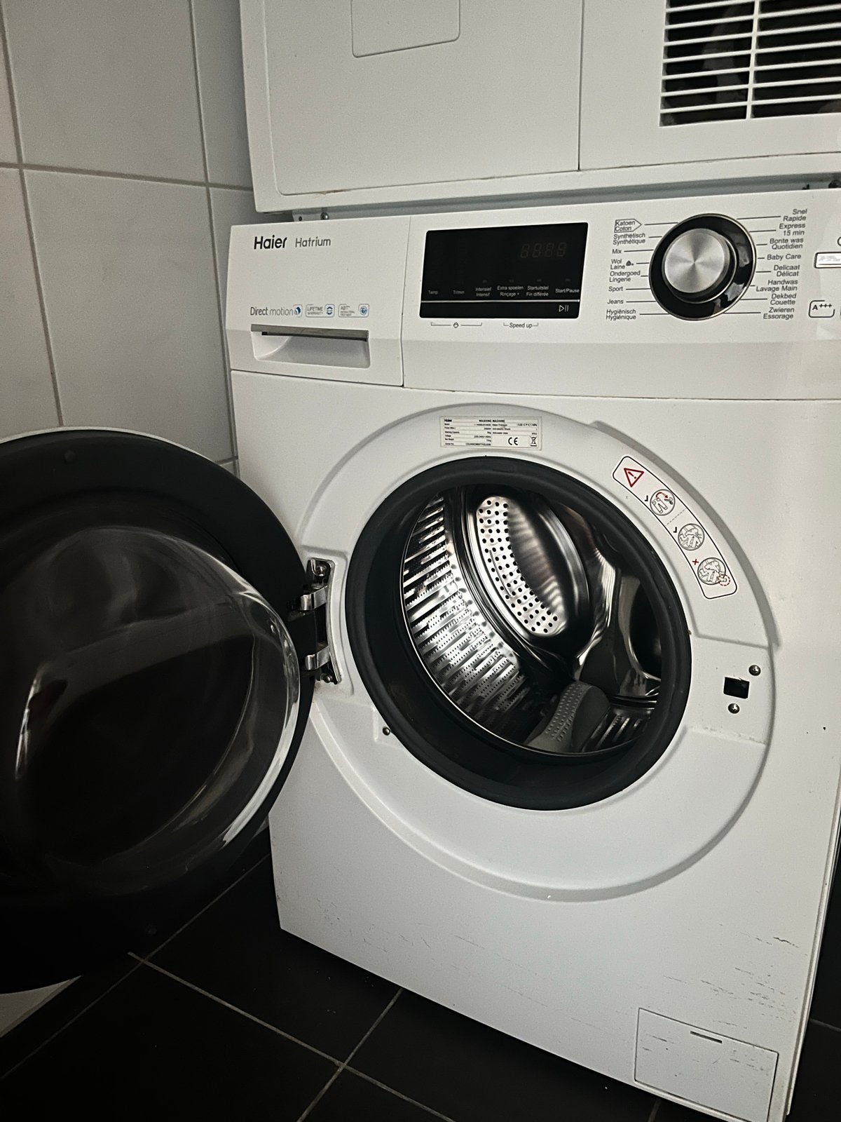 Haier Wasmachine, Ophalen, Zo goed als nieuw, 85 tot 90 cm, 1200 tot 1600 toeren