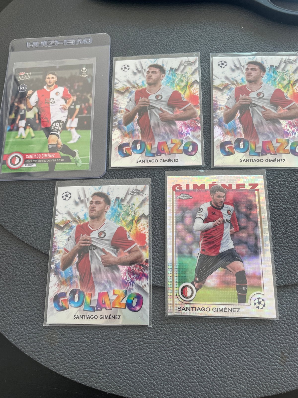 Santiago Giménez Topps Chrome Voetbal Kaarten, Ophalen of Verzenden, Zo goed als nieuw, Feyenoord, Spelerskaart