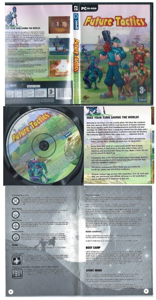 Future Tactics the uprising videogame incl boekje, Avontuur en Actie, 1 speler, Eén computer, Ophalen of Verzenden