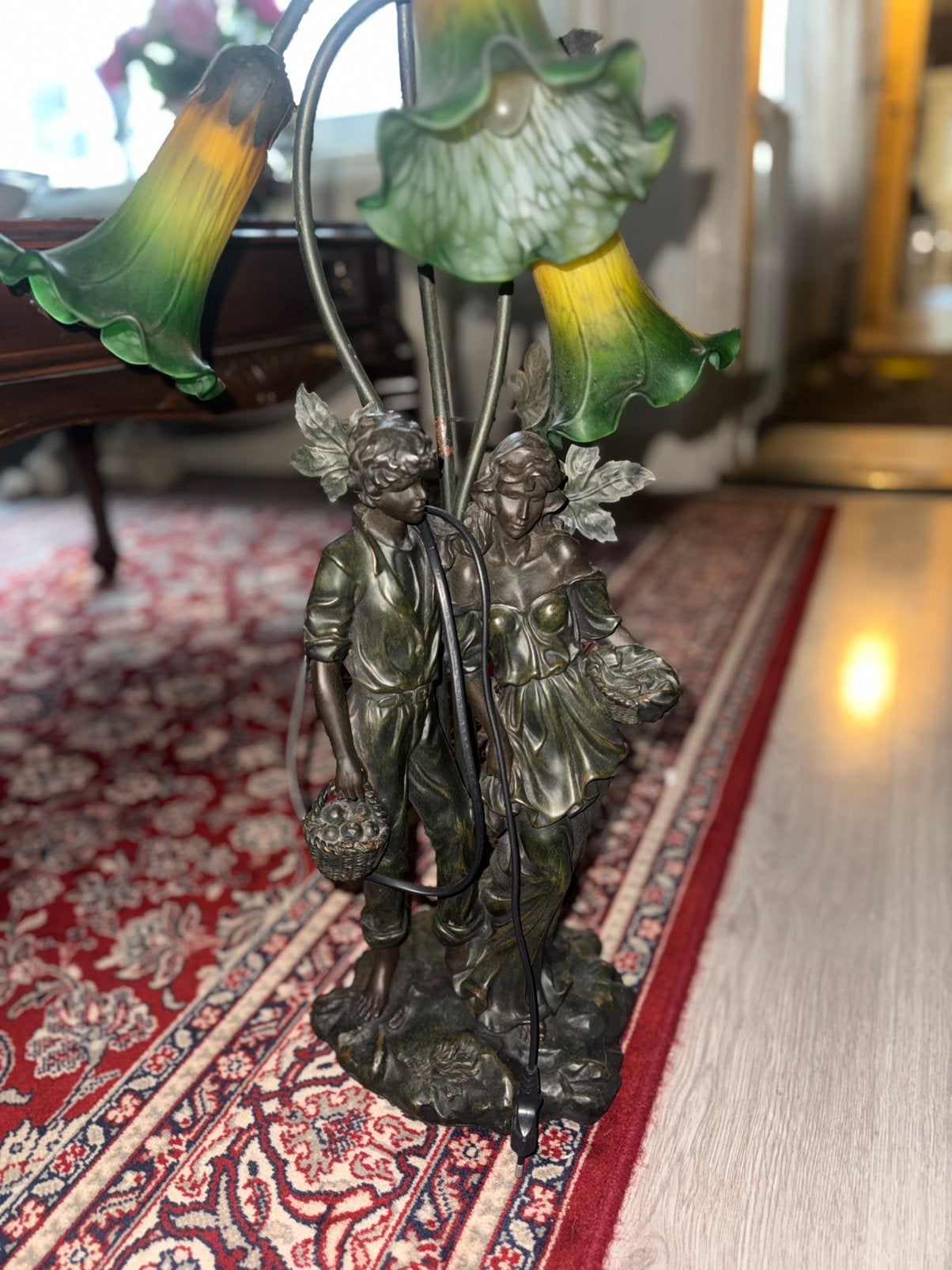 Prachtige Art Nouveau lamp, Antiek en Kunst, Ophalen