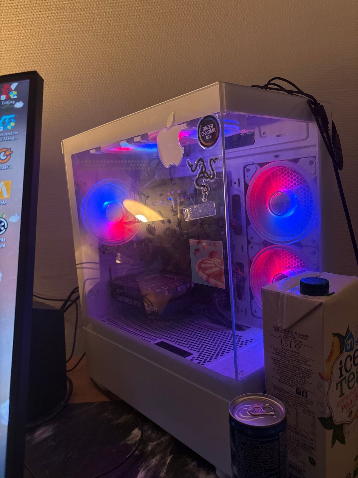 Gaming PC met RGB verlichting en GeForce  RTX GPU, Computers en Software, Ophalen, Gebruikt, Gaming, Met videokaart