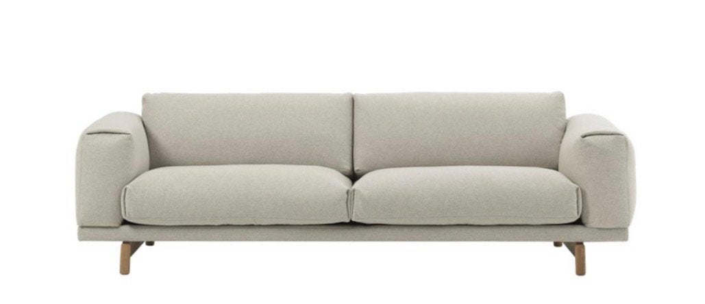 Deense design bank - Muuto Rest - 3,5 zits, Huis en Inrichting, Ophalen, 250 tot 300 cm, Gebruikt, Driepersoons