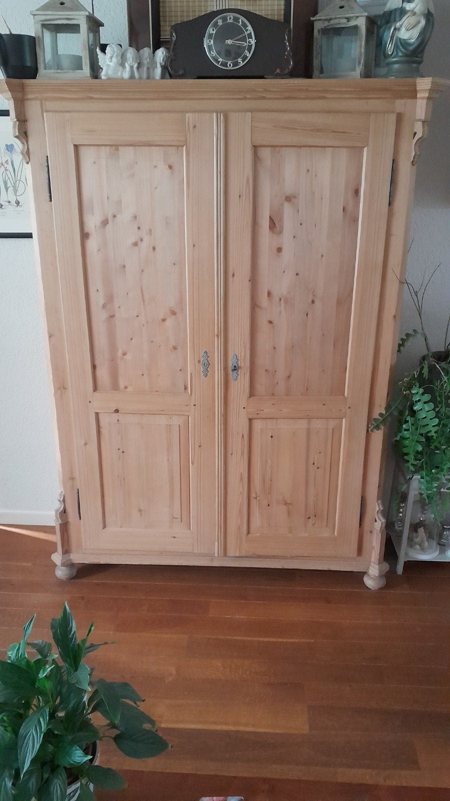 Antieke grenen legkast, 100 tot 150 cm, 25 tot 50 cm, Ophalen, Origineel was dit een vitrinekast