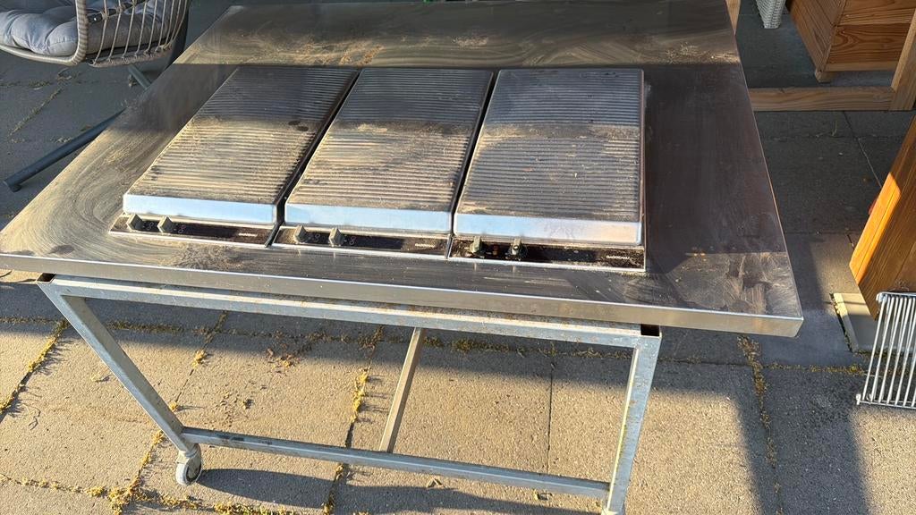 Gaggenau 2x Grill & Frituur met RVS Onderstel, Ophalen of Verzenden, Zo goed als nieuw