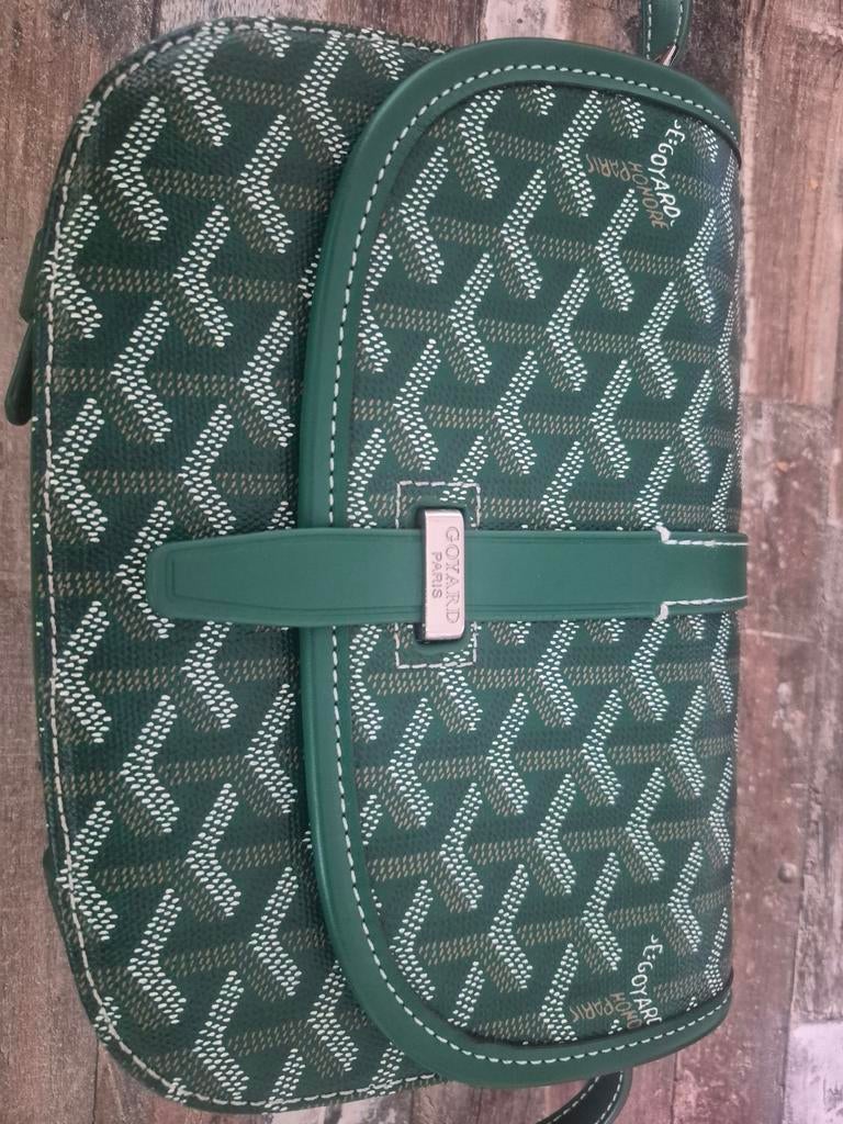 Goyard Schoudertasje Groen, Ophalen of Verzenden, Zo goed als nieuw, Groen, Schoudertasje