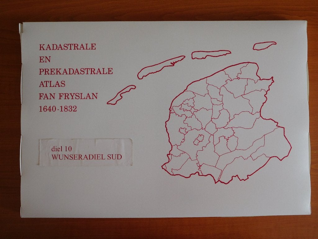 Kadastrale & prekadastrale atlas Fryslan deel 10 Wonseradiel, Boeken, Voor 1800, Ophalen of Verzenden, Nederland, Landkaart