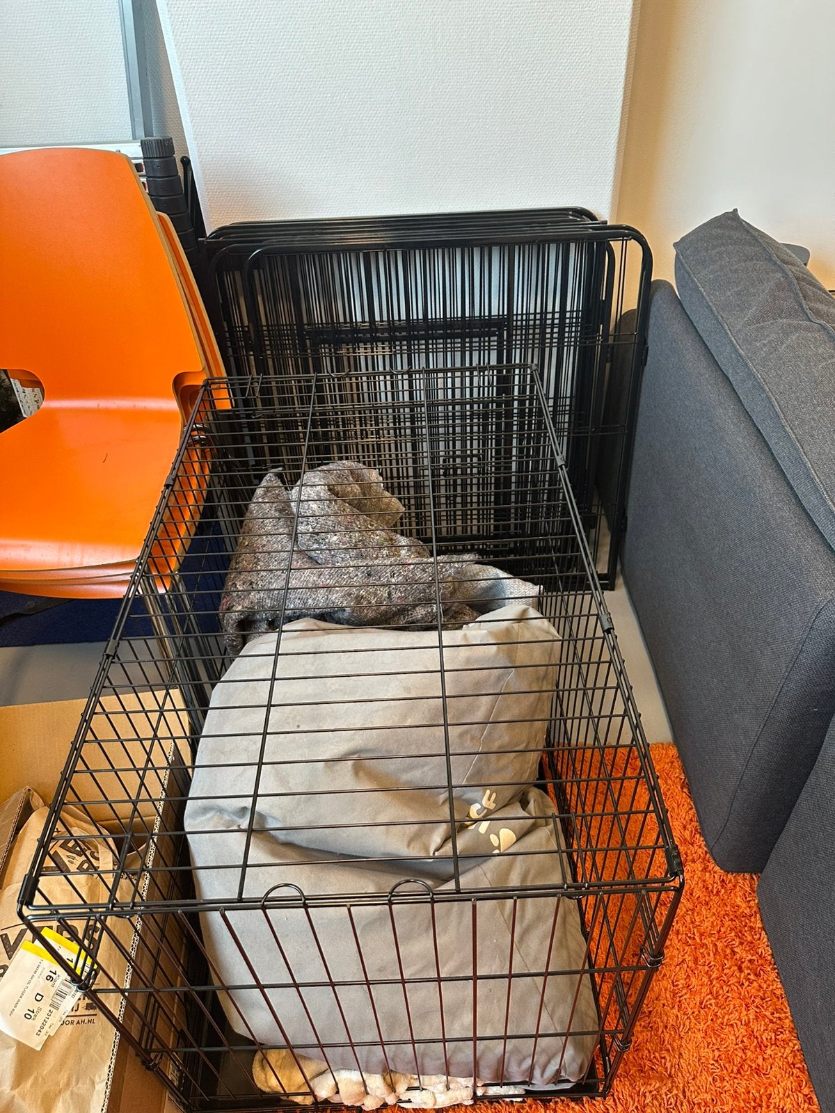 hondenbench en opbouwbare ren, Dieren en Toebehoren, Ophalen, Zo goed als nieuw, 110 cm of meer, 65 tot 100 cm