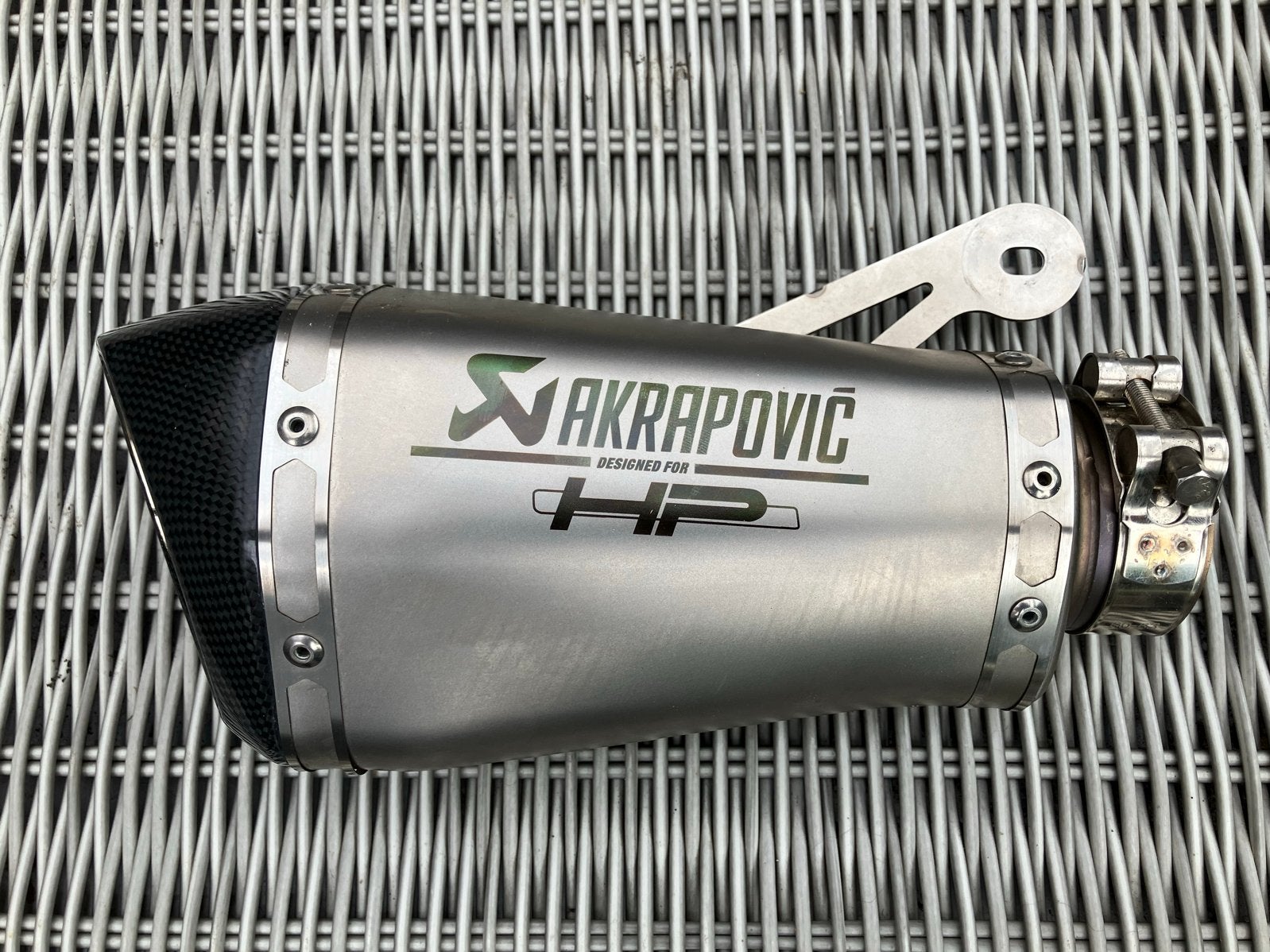 Akrapovic HP titanium voor BMW S1000R/S1000RR, Motoren, Ophalen of Verzenden, Gebruikt