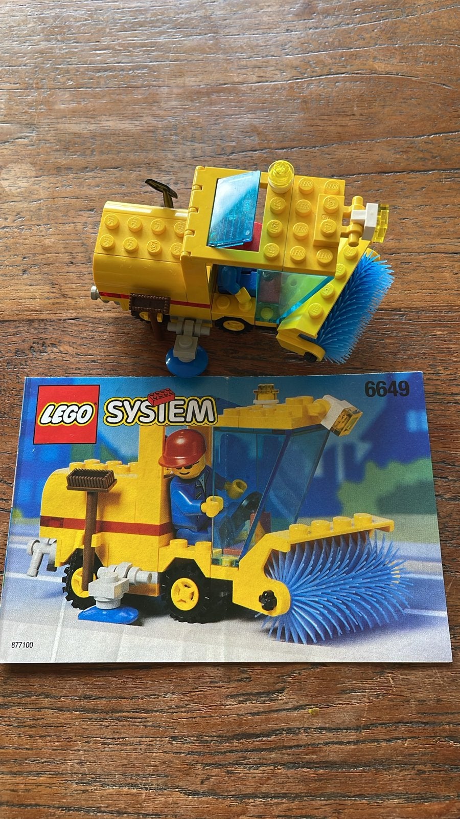LEGO System 6649 Veegwagen met instructieboekje, Ophalen of Verzenden, Gebruikt