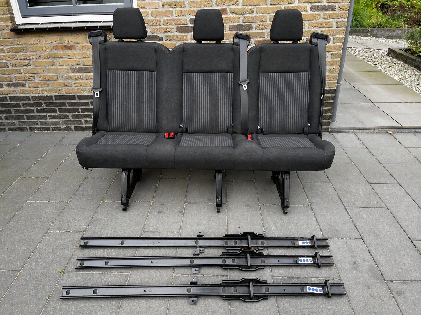 Achterbank Ford Transit 2017 met bevestigingsrails, Ophalen, Gebruikt, Ford