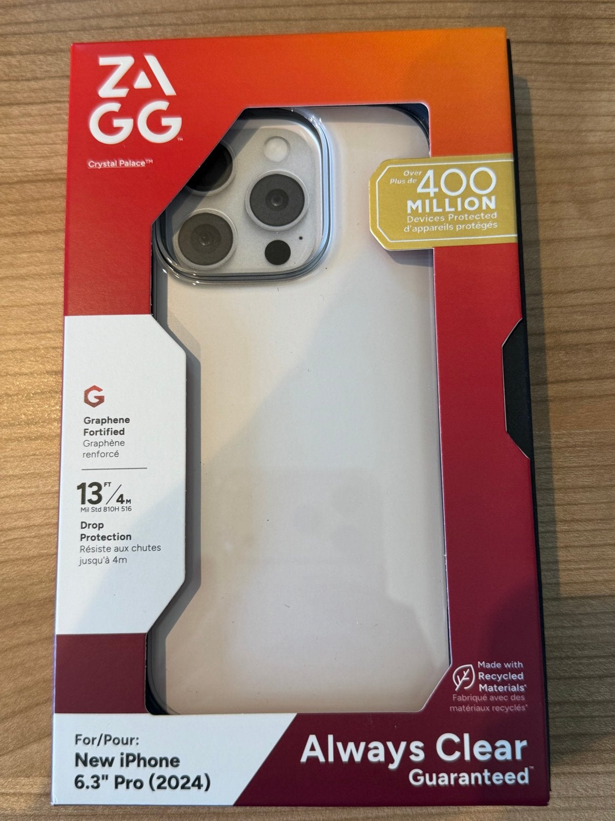 ZAGG Crystal Palace iPhone 16 Pro Hoesje Transparant NIEUW, Telecommunicatie, Mobiele telefoons | Hoesjes en Frontjes | Apple iPhone