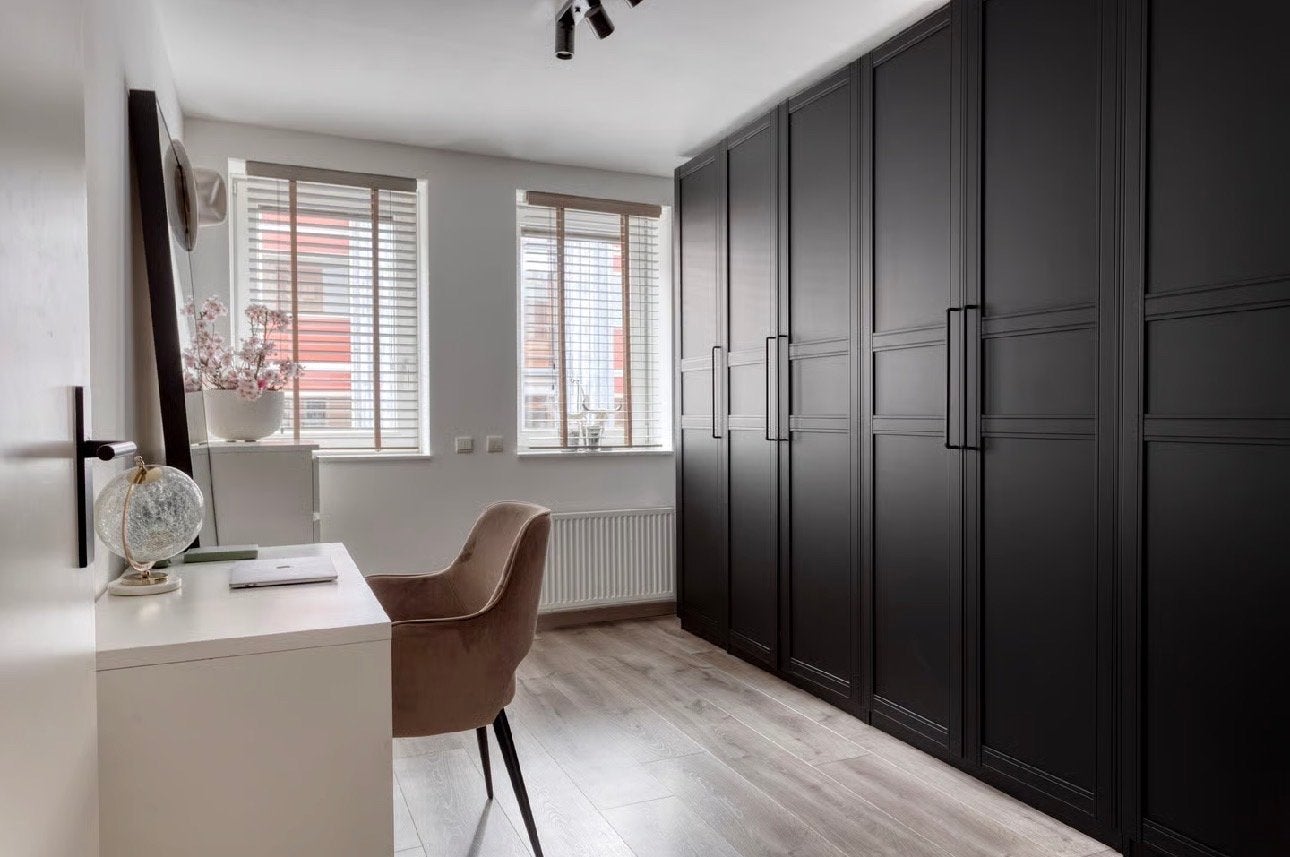 MOET WEG Houten Jaloezieën  73x133 cm Verstelbaar prijs v 2, Ophalen, Jaloezie, Gebruikt, Bruin