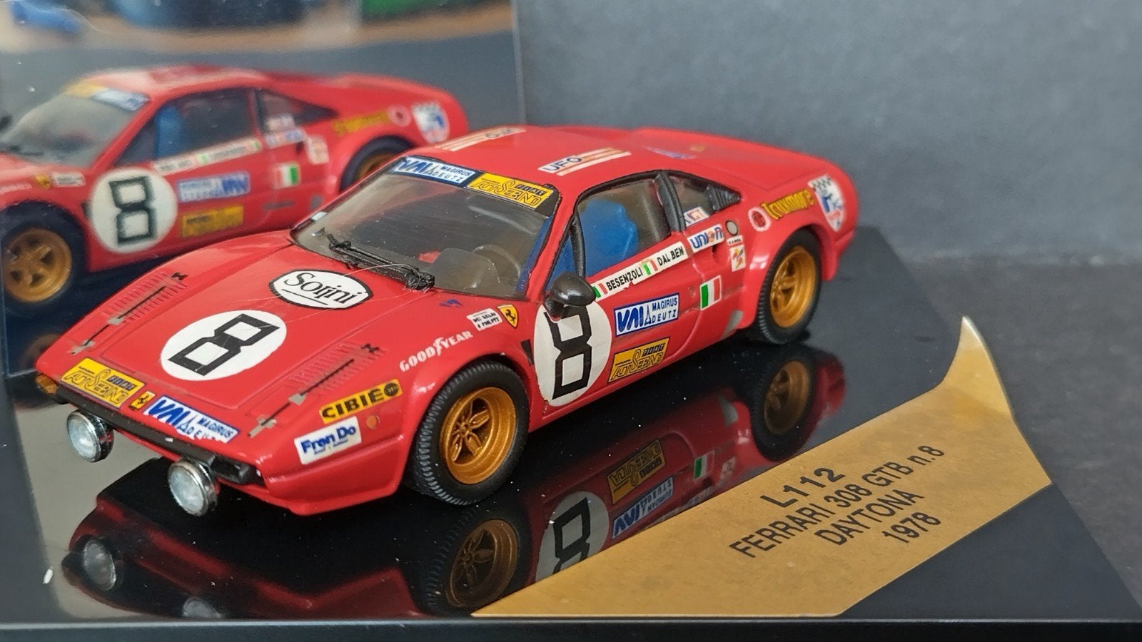 Ferrari 308 GTB Daytona 1978 1:43 Vitesse Pol, Overige merken, Auto, Verzenden, .