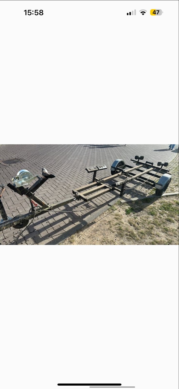Robuuste boottrailer voor diverse boten, Ophalen of Verzenden, Gebruikt, Overige typen, Zeilboot of Motorboot