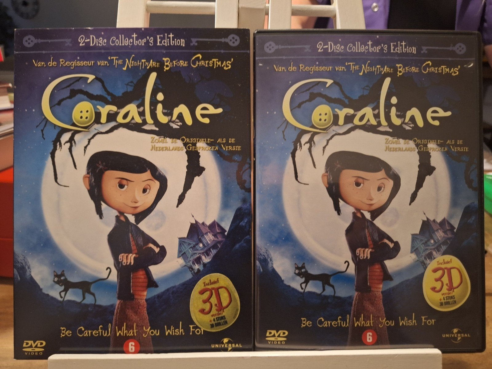 Coraline 2 dvd: 2D en 3D, Alle leeftijden, Ophalen of Verzenden, Zo goed als nieuw