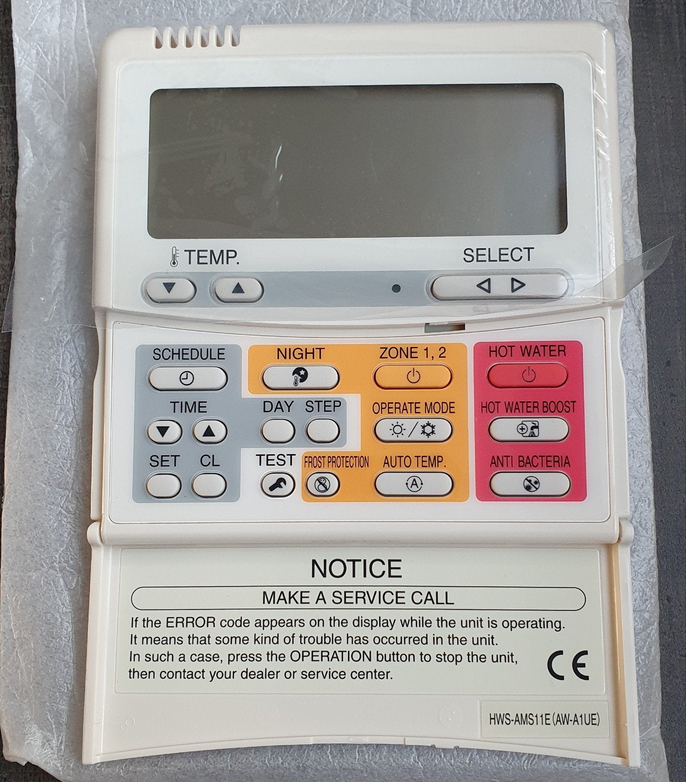 Toshiba HWS-AMS11E Afstandsbediening voor Airco, Ophalen of Verzenden, Nieuw, Wandairco, Afstandsbediening