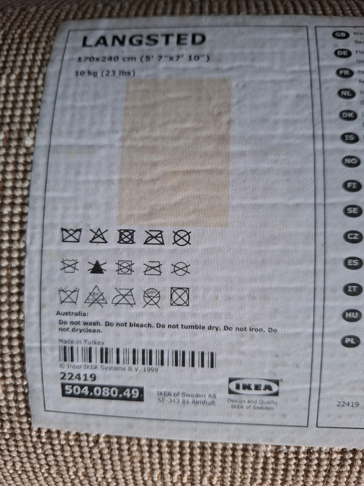 vloerkleed, Huis en Inrichting, Ophalen, Gebruikt, Beige, 200 cm of meer