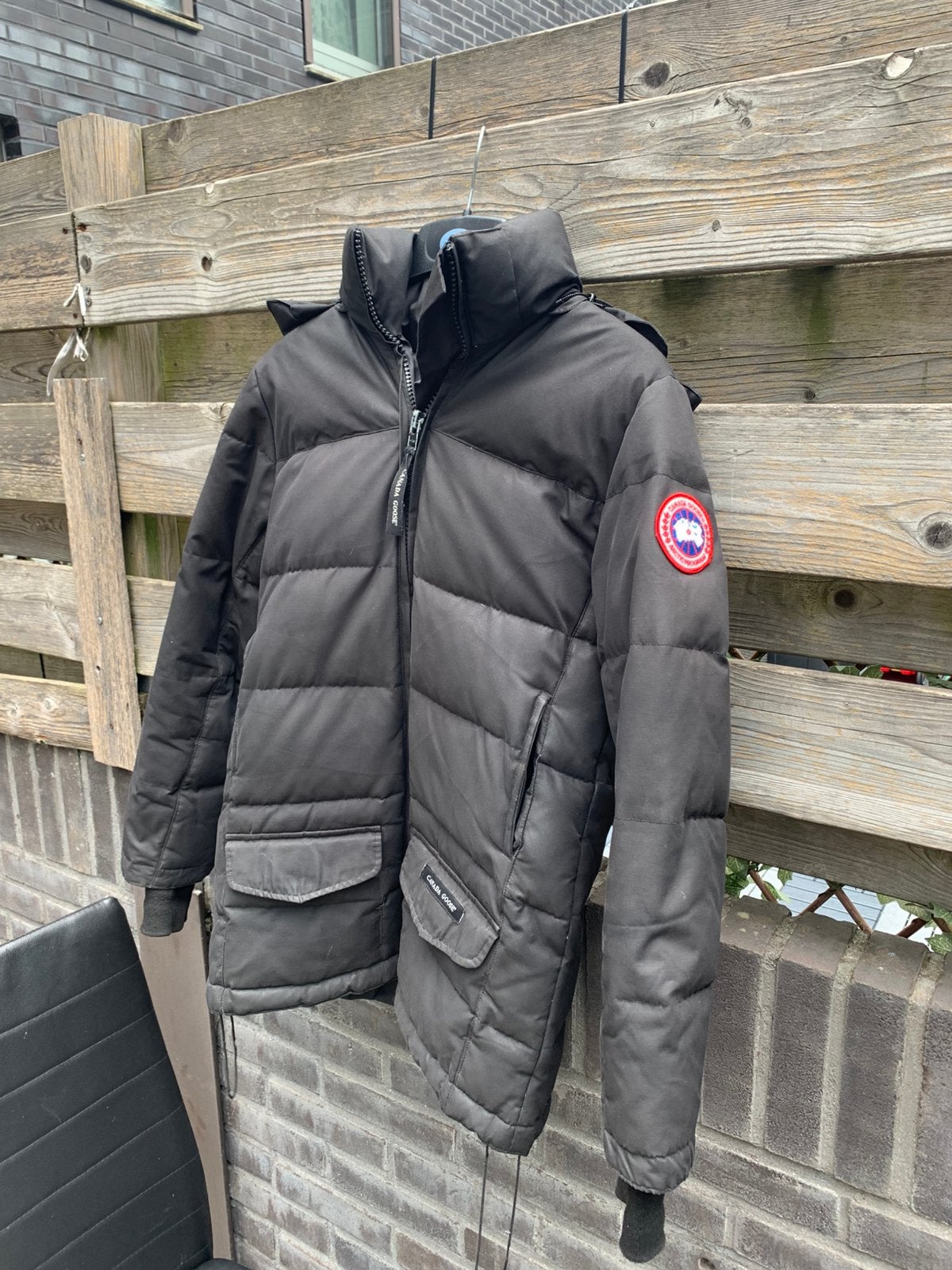 Canada goose jas, Ophalen of Verzenden, Zo goed als nieuw, Maat 46 (S) of kleiner, Zwart