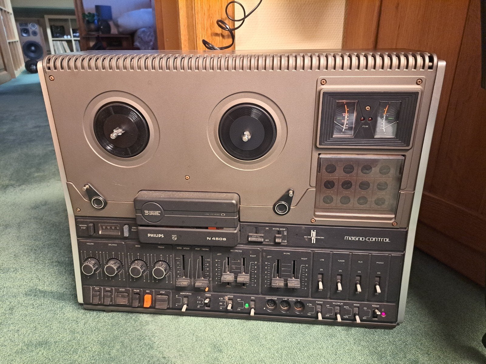 Philips N4506 bandrecorder / taperecorder – vintage, Ophalen, Bandrecorder
