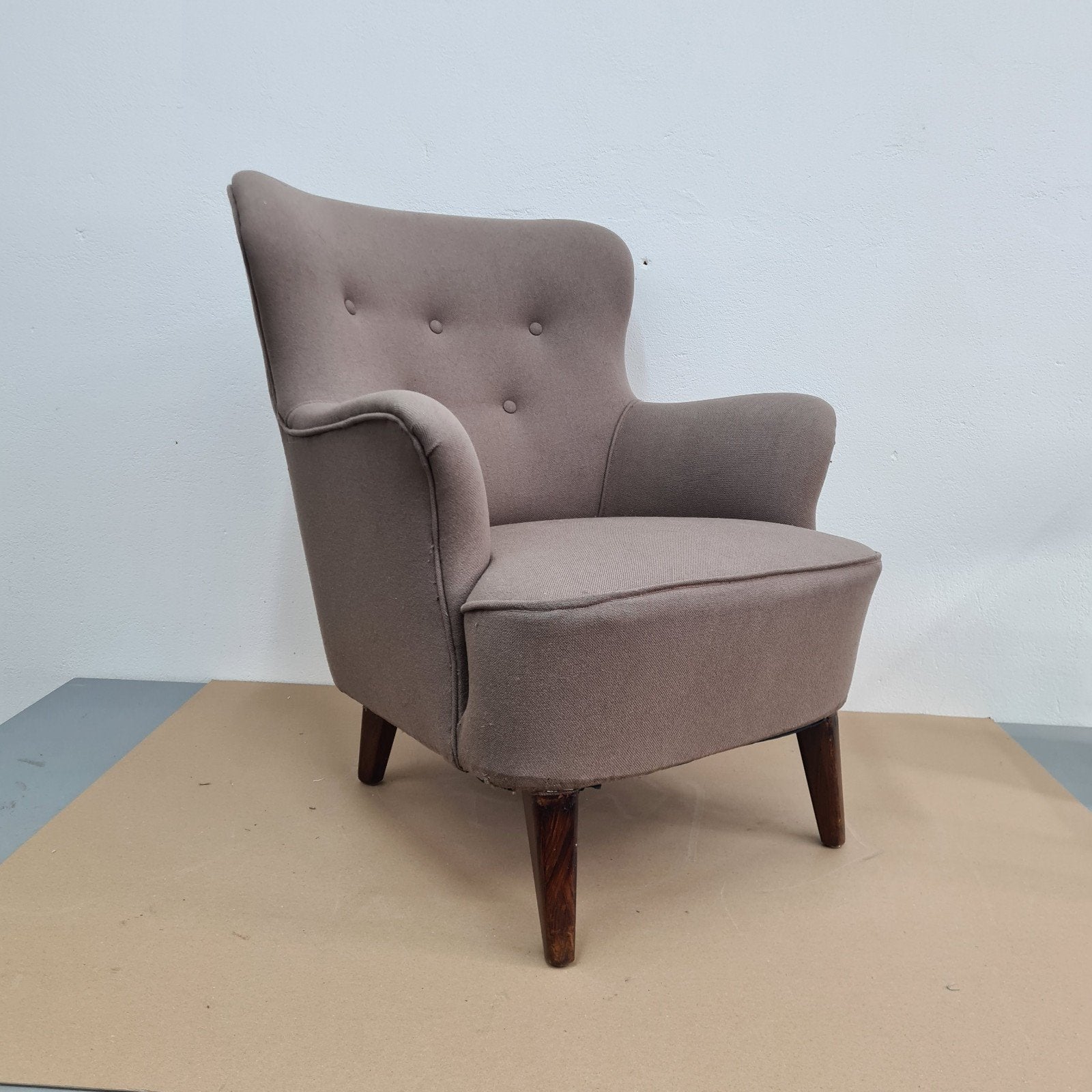 Artifort  fauteuil, Theo Ruth design, Retro , Vintage, Ophalen, Gebruikt, 75 tot 100 cm, Stof