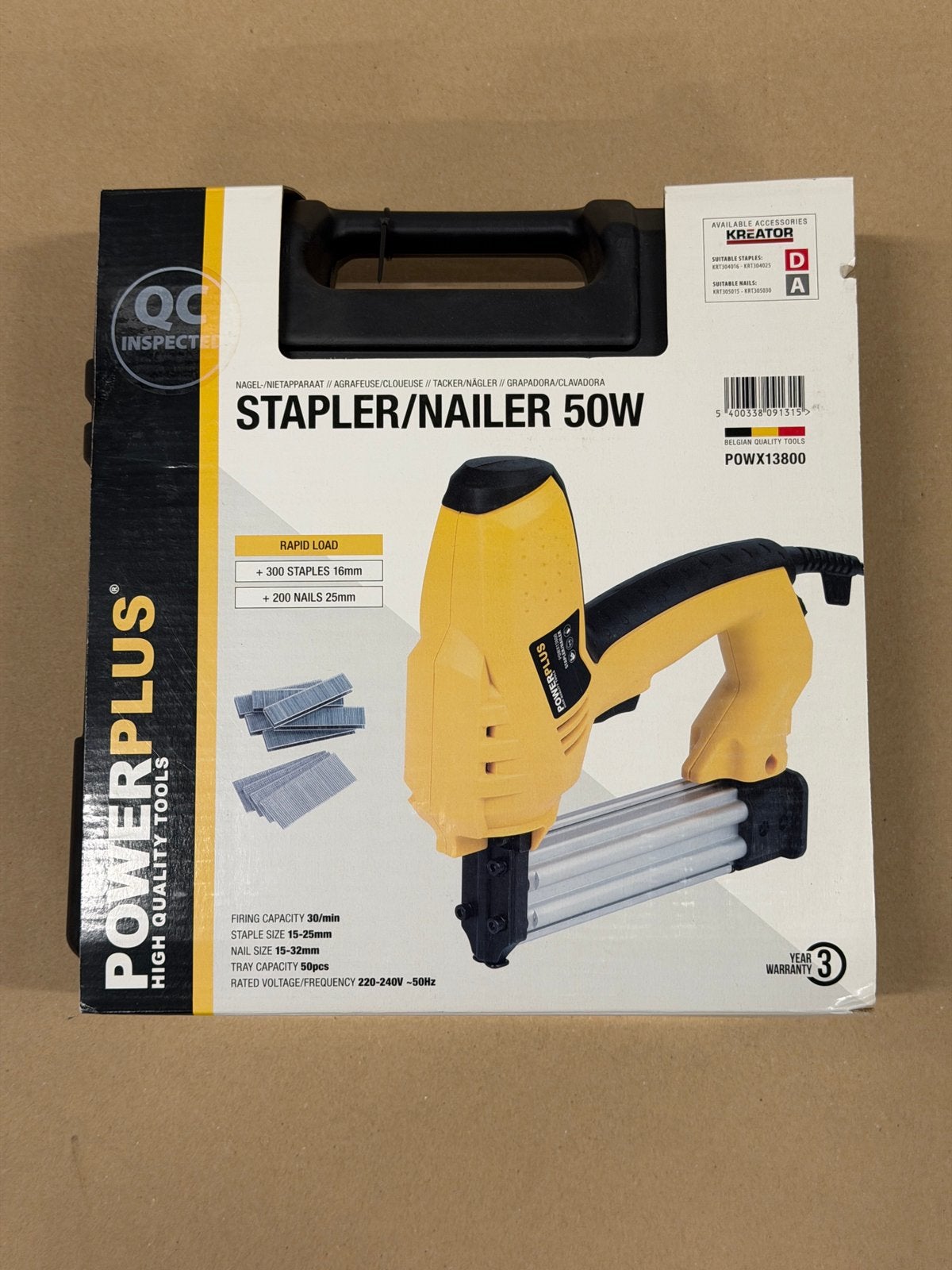 Nieuwe Powerplus POWX13800 Elektrische tacker, Ophalen of Verzenden, Nieuw