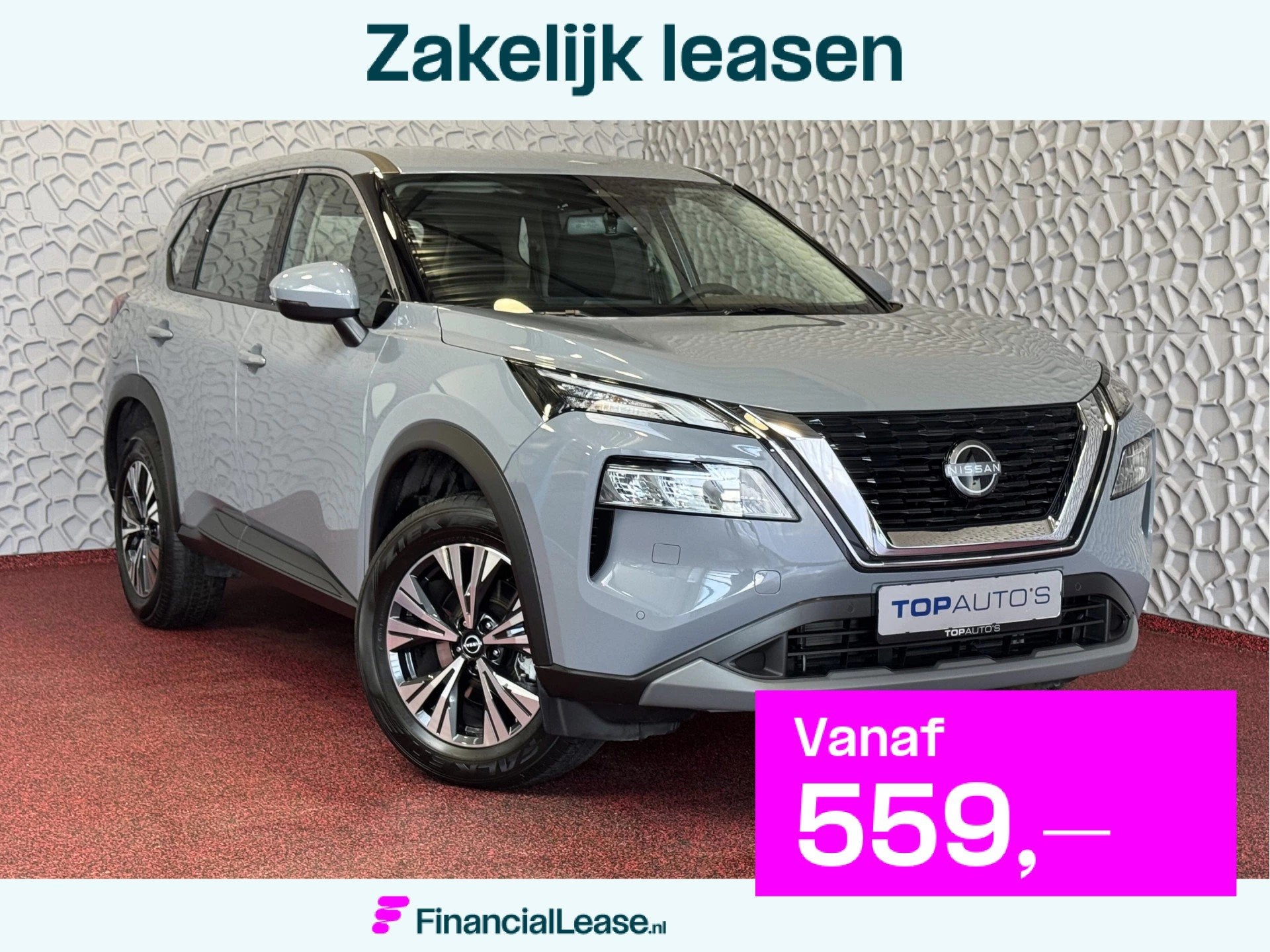 Nissan X-Trail Nissan X-Trail 7-Persoons | 1800KG Trekgewich, 12 maanden, Zwart, 7 stoelen, 163 pk
