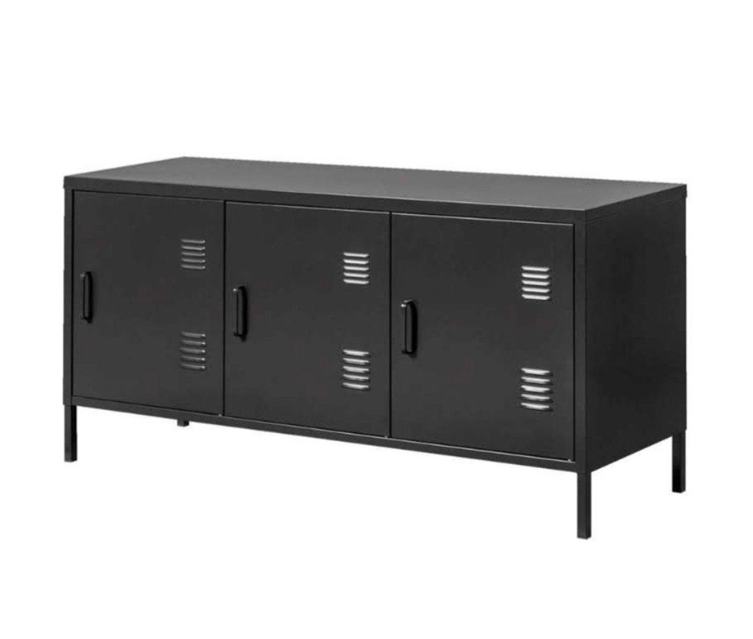 IKEA PS lockerkast zwart met 3 deuren, Ophalen, Zo goed als nieuw, 25 tot 50 cm, 100 tot 150 cm
