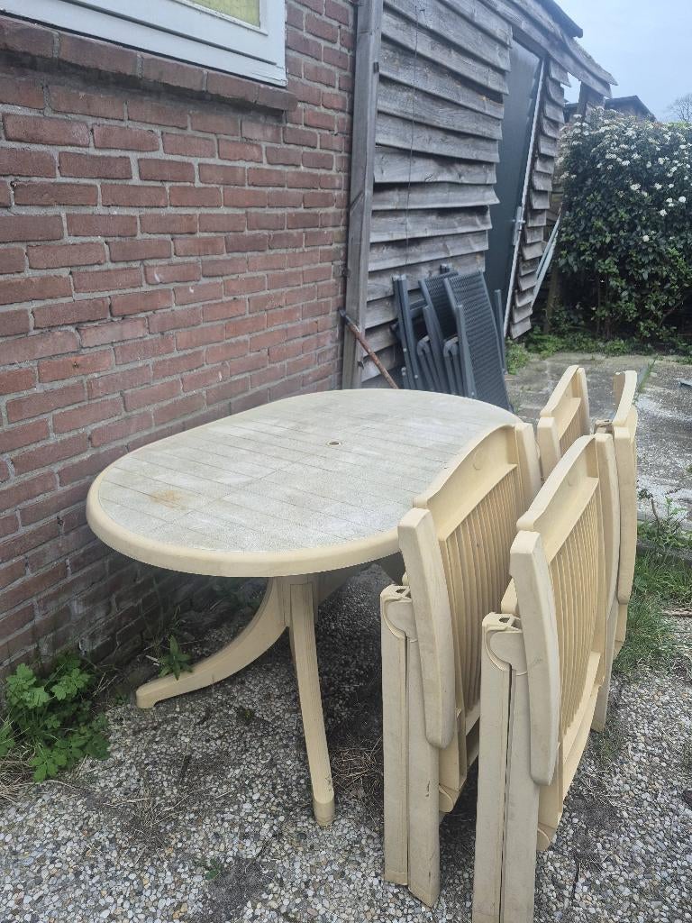 Tuinset eettafel tuin, Tuin en Terras, Ophalen, Gebruikt, Eettafel, Tuinset