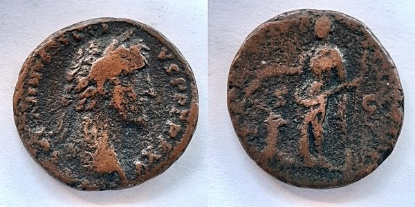 Antoninus Pius Romeinse As 10, Verzenden, Overige landen