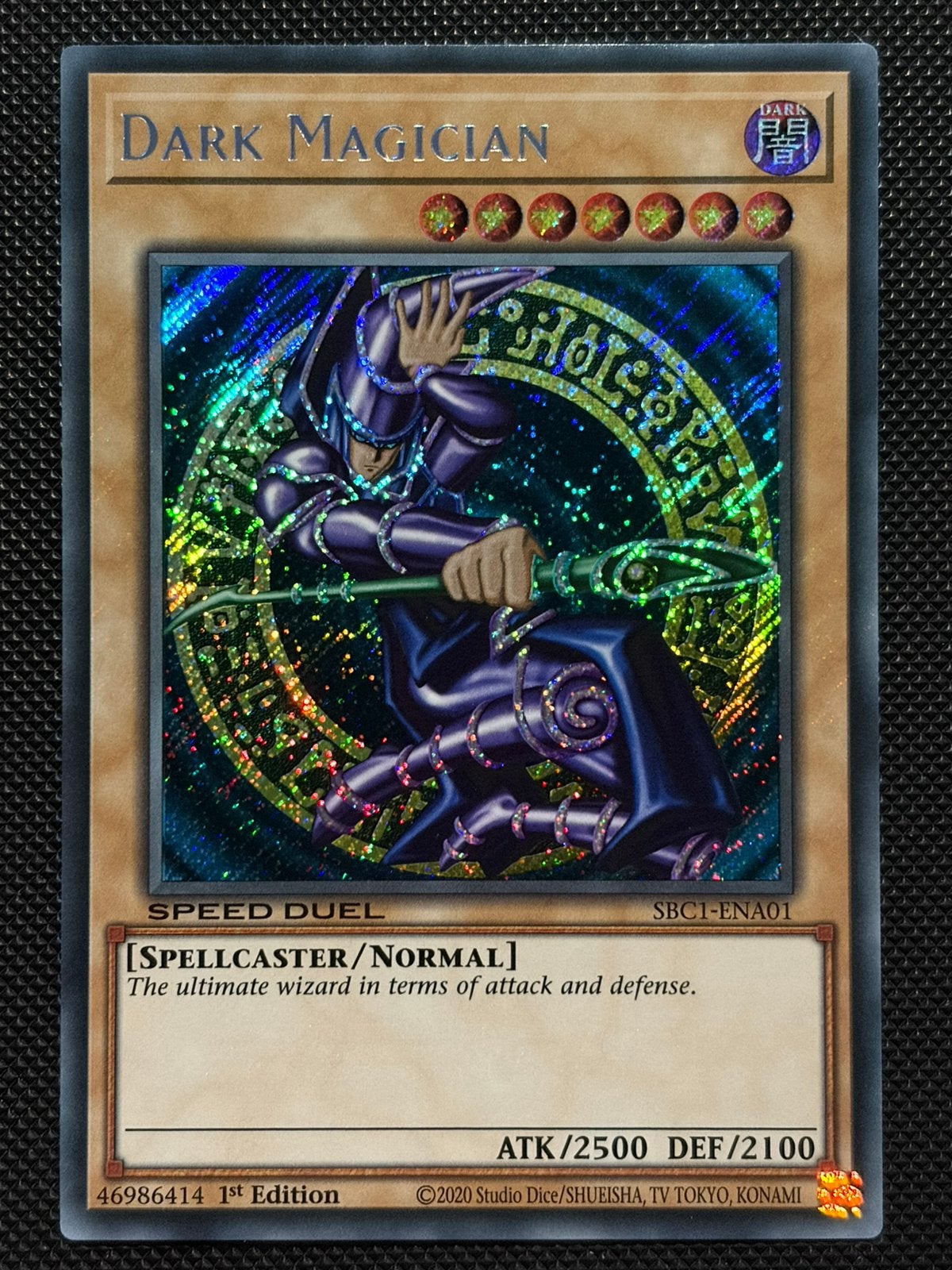 Dark Magician Secret Rare Yu-Gi-Oh! kaart, Ophalen of Verzenden, Zo goed als nieuw