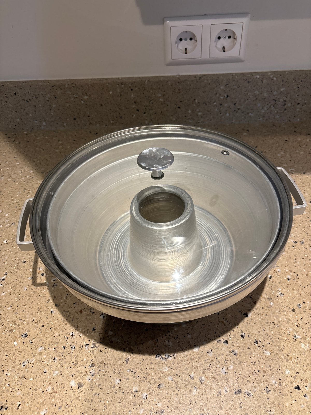 Aluminium wonderpan, Gebruikt, Met deksel, Aluminium, Ophalen of Verzenden