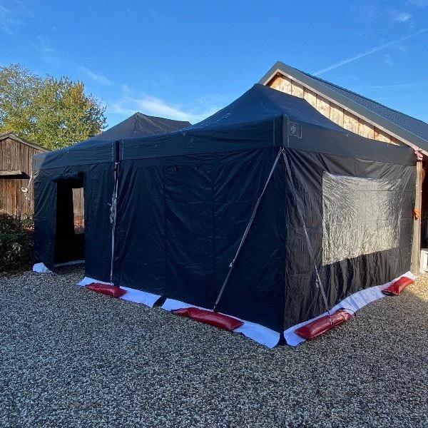 Easy Up Tent 3 x 9 of 6x4,5 ( Zwart ) huren, Ophalen, Zo goed als nieuw, Overige