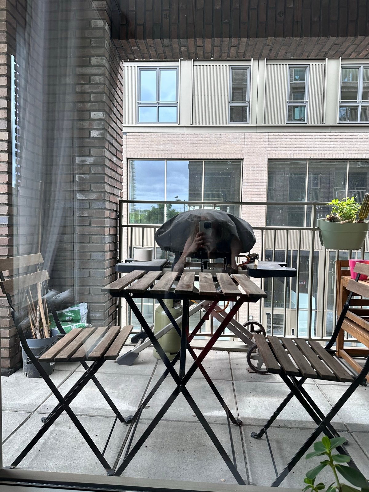 Ikea Tärnö bistro set - Tafel met 2 stoelen, Gebruikt, Eettafel, Tuinset, Hout