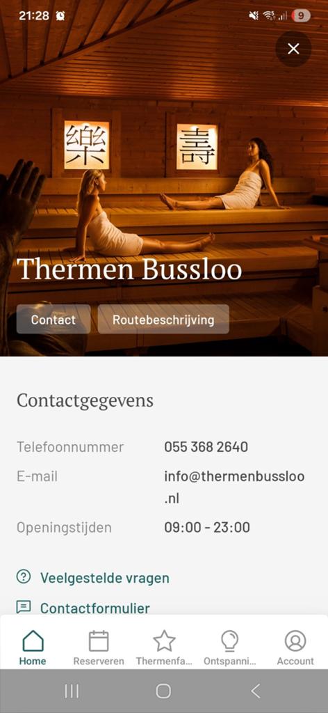 Saunabon voor Thermen Bussloo, Tickets en Kaartjes, Twee personen, Cadeaubon, Spa of Sauna