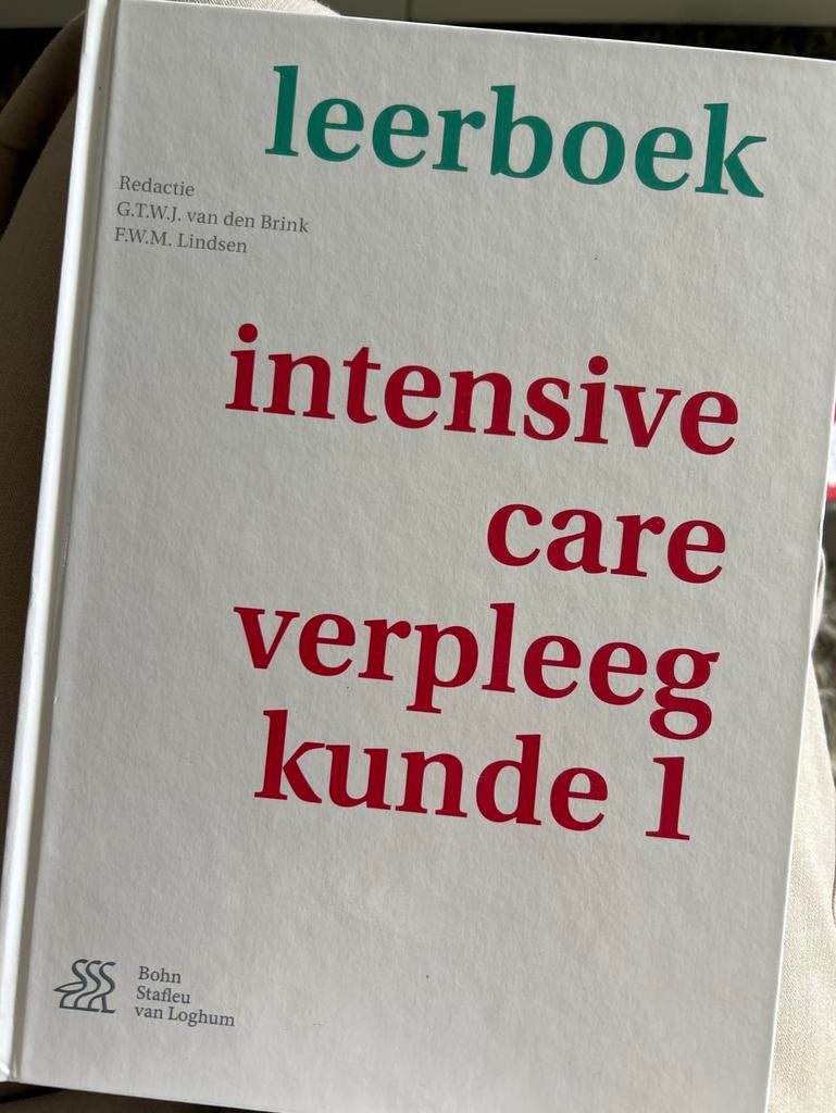 Leerboek Intensive Care Verpleegkunde 1, Boeken, Studieboeken en Cursussen, Ophalen of Verzenden, Gamma, Zo goed als nieuw, HBO