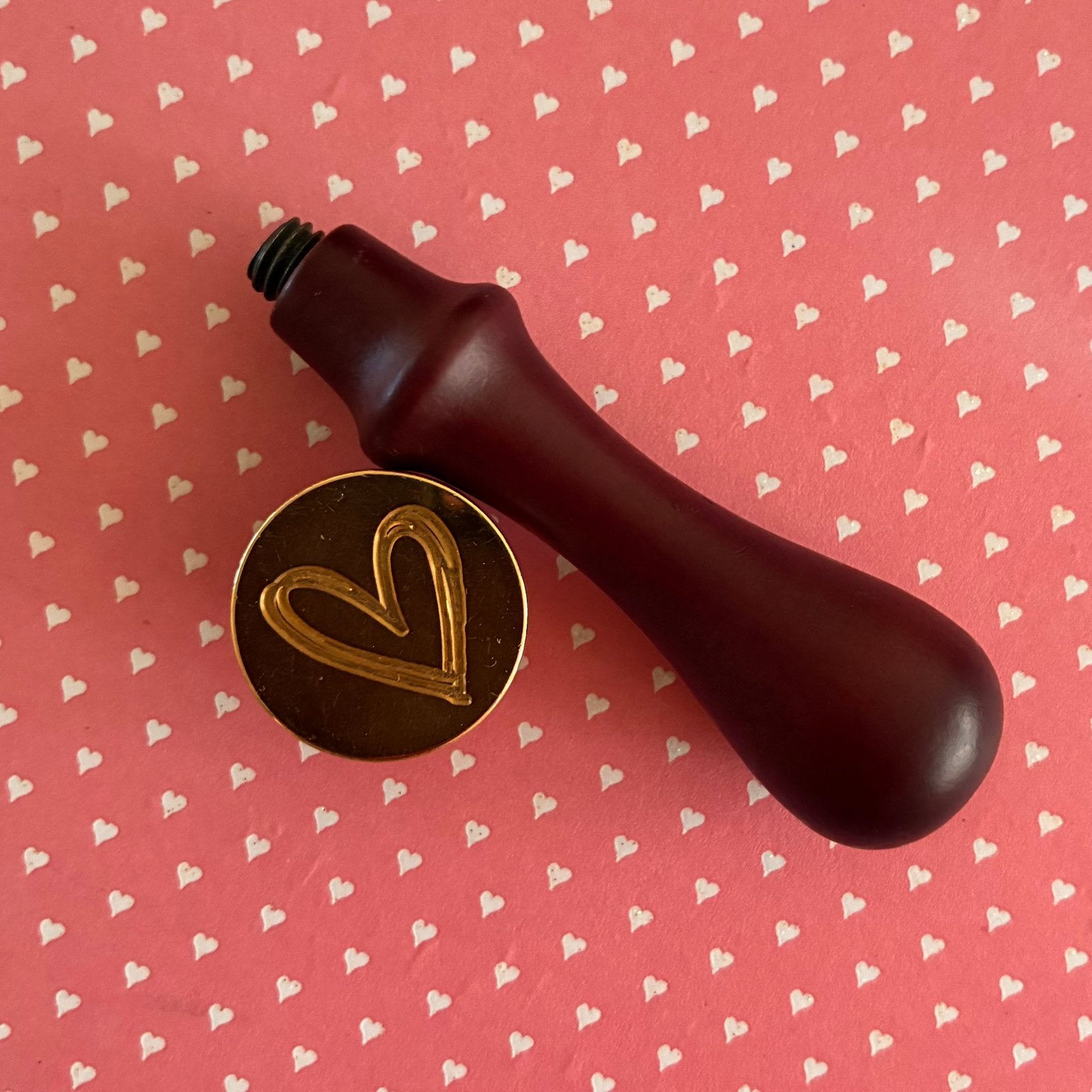 Wax stempel hartje, Ophalen of Verzenden, Gebruikt, Overige typen
