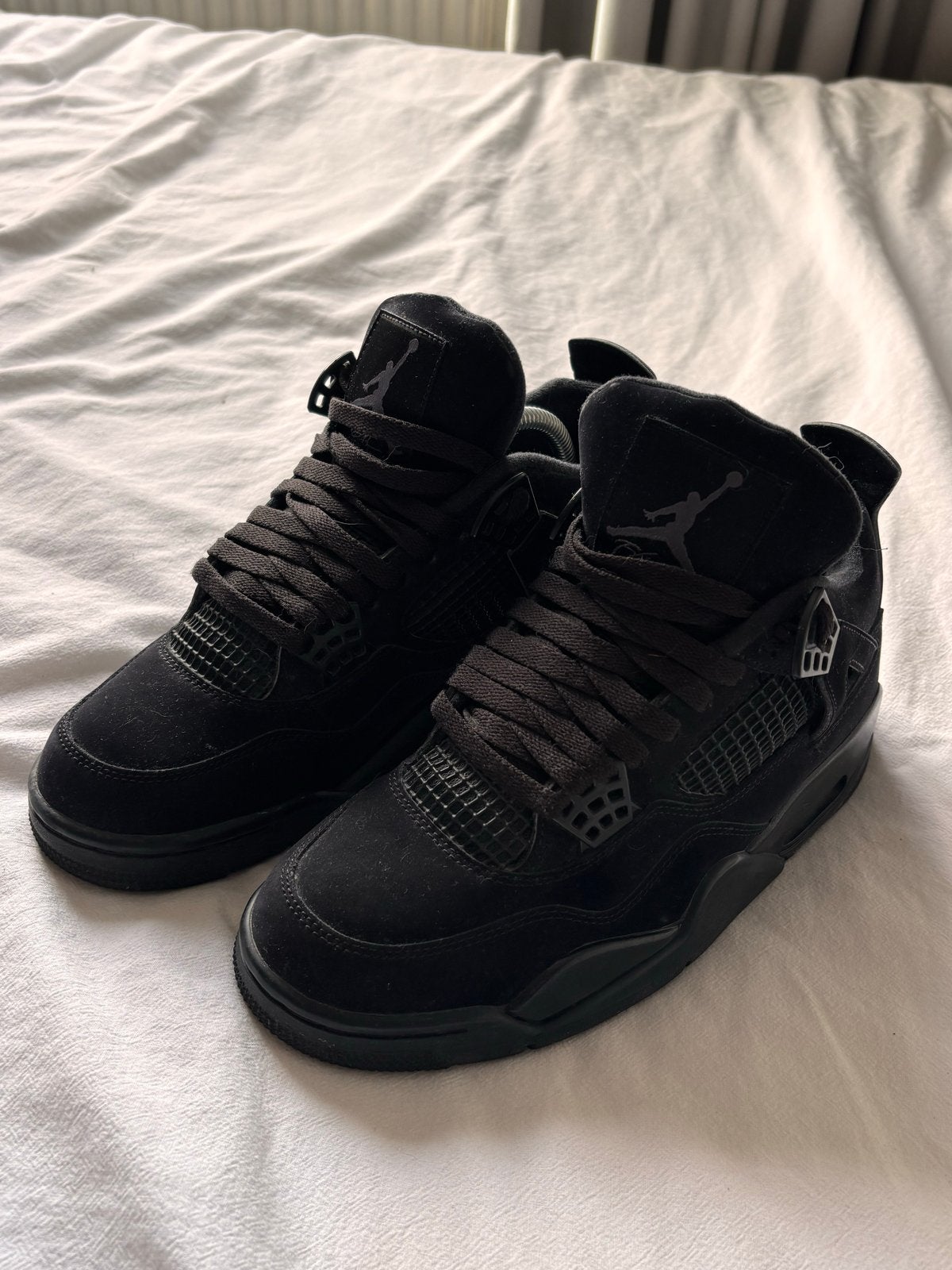 Nike Air Jordan 4 Retro Black Cat - Maat 41, Kleding | Heren, Zwart, Ophalen of Verzenden, Sneakers of Gympen, Gedragen