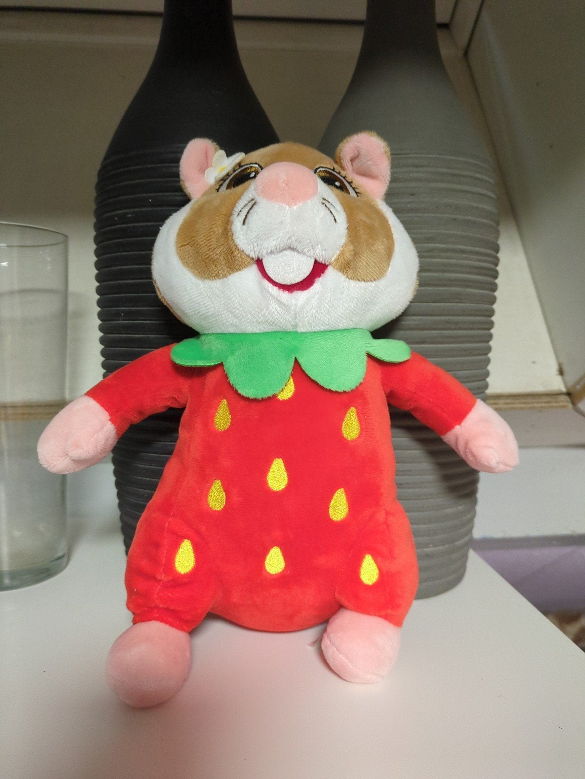 Leuke Hamster knuffel in aardbeienpakje, Albert Heijn, Ophalen of Verzenden