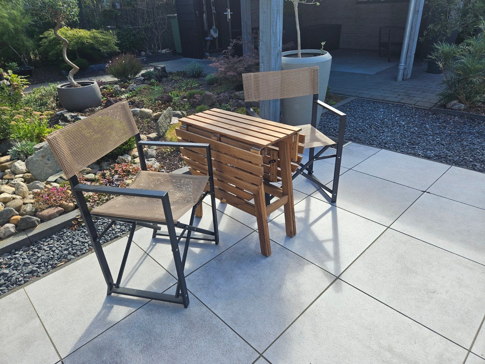 Tuinsetje, Tuin en Terras, Hardhout, Zo goed als nieuw, Tuinset, Ophalen