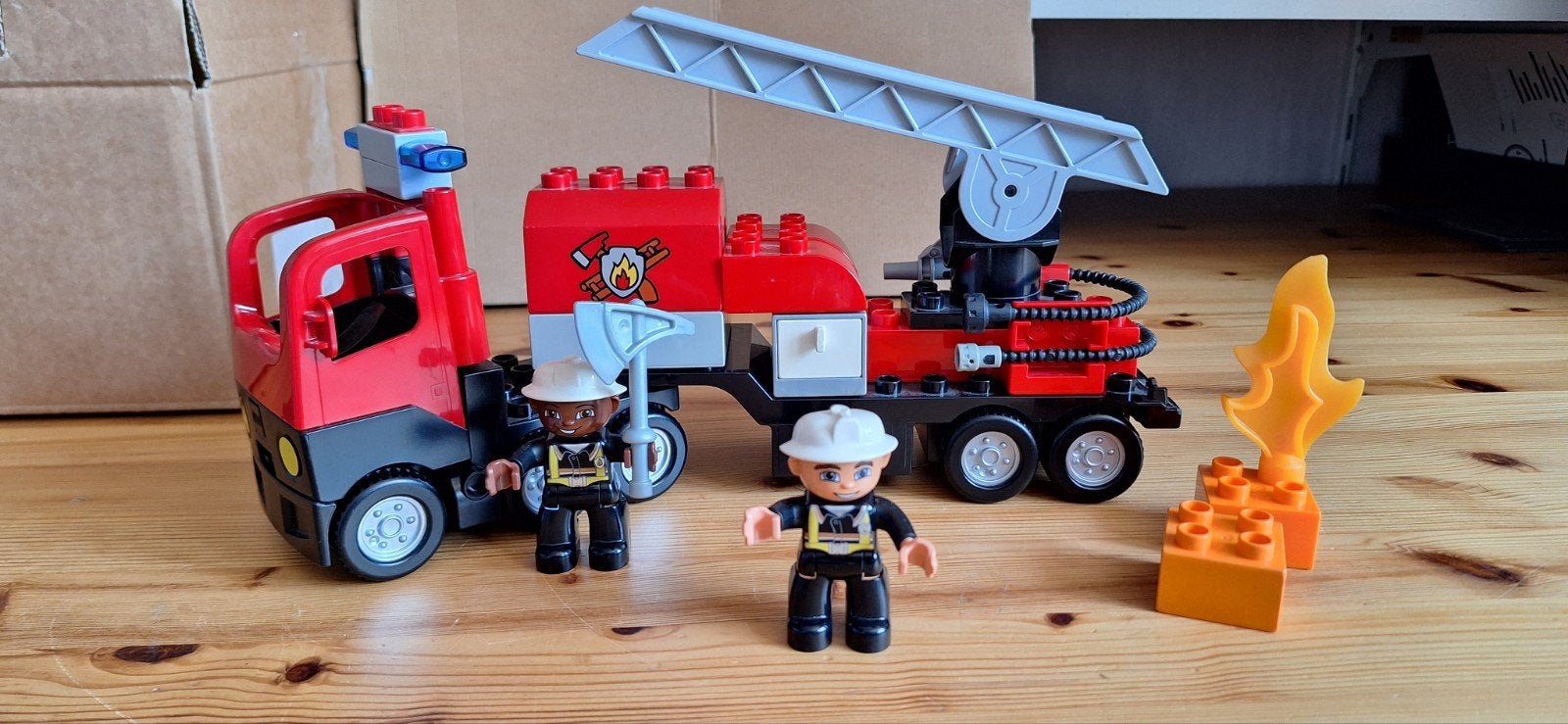 Duplo Brandweerwagen, Gebruikt, Overige thema's, Ophalen of Verzenden, Compleet
