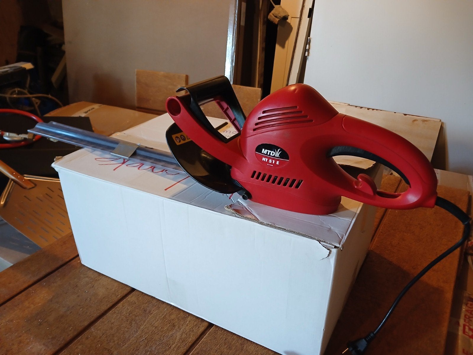 MTD HT 51 E elektrische heggenschaar, Tuin en Terras, Heggenscharen, Ophalen of Verzenden, Gebruikt, Elektrisch, MTD
