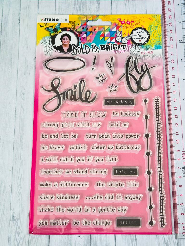 Art by Marlene - Text Play clear stamp, Ophalen of Verzenden, Nieuw, Clearstamp