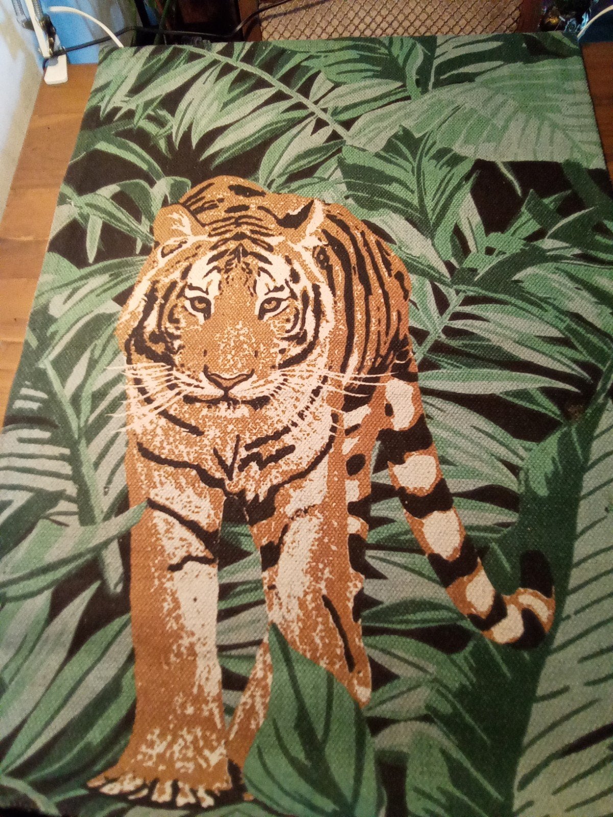 2 mooie wandkleden tijger en zebra, Ophalen of Verzenden