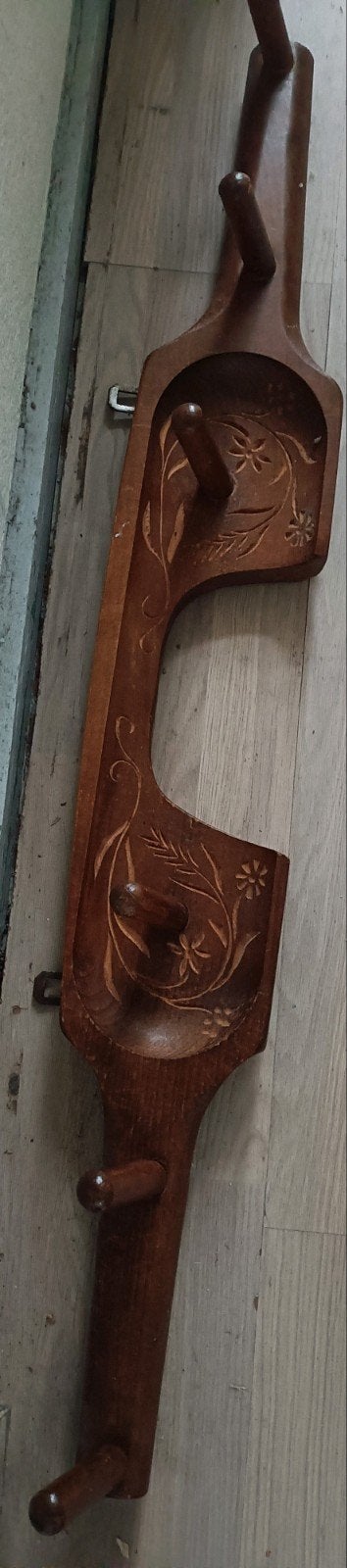 Antieke houten juk-kapstok, Ophalen of Verzenden, Hout, Wandkapstok