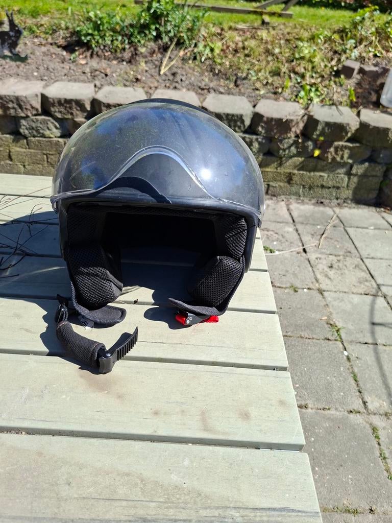 Vito Helmets Scooter/Brommer Helm Matzwart Maat S (55-56cm), Ophalen, Gebruikt, Small, Vito Helmets