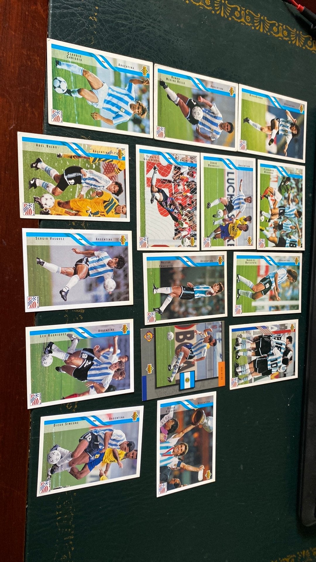 Panini upperdeck 94 met Batistuta, Verzamelen, Ophalen of Verzenden, Zo goed als nieuw, Buitenlandse clubs, Poster, Plaatje of Sticker