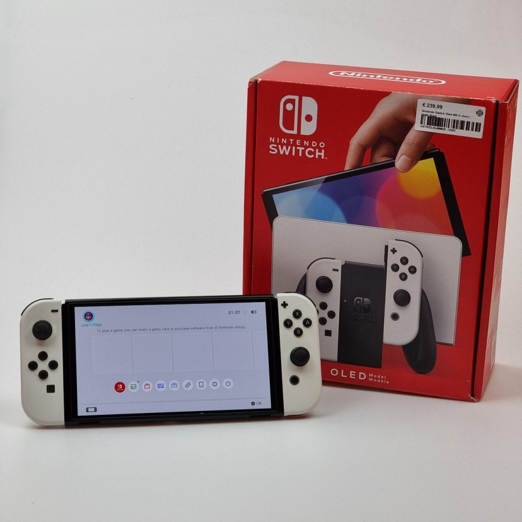 Nintendo Switch Oled 192GB Wit | Nette Staat, Nintendo, Zo goed als nieuw, Support@nintendo.com, 11-1 Hokotate-cho, Kamitoba, Minami-ku
Kyoto 601-8501
Japan